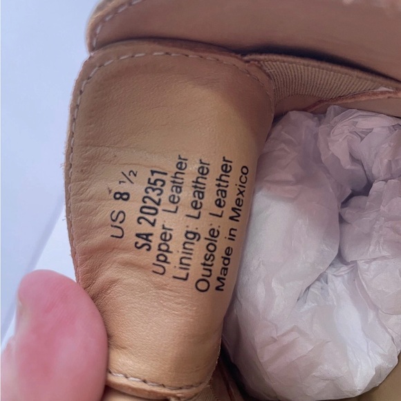 Nisolo Emma d'Orsay Oxford Flats Almond Leather Women’s Size 8.5 - Picture 7 of 10